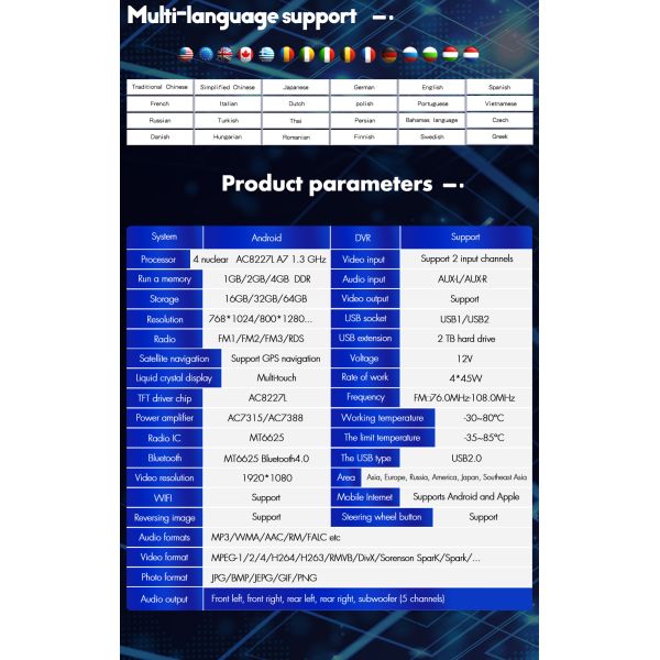 Android Car Player 7 Inch Universal Android Car Radio 1 Din Dvd Radio GPS GPS WIFI HD