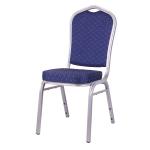 22kg Commercial Blue Banquet Chairs Fabric Back Banquette Chairs