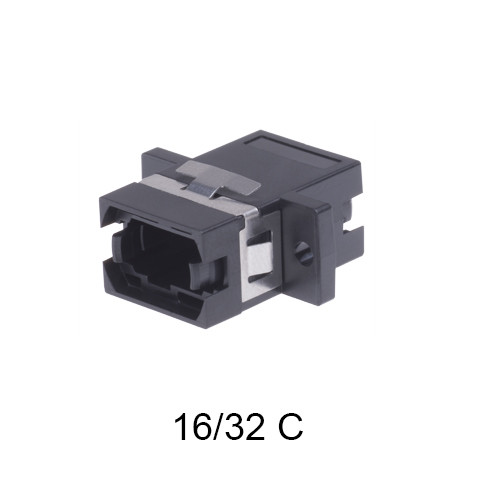 Black Color MPO Fiber Optic Adapter 12C / 24C / 36 C Easy Operating