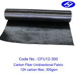12K 300GSM Carbon Fiber Fabric / Unidirectional Carbon Fiber For Building