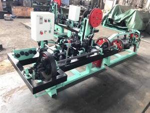 China Barbed Wire Fencing Equipment , Single Twisted Barbed Wire Manufacturing Machine wholesale