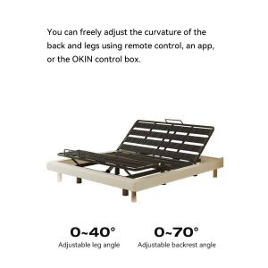 Black Intelligent Folding Adjustable Bed Remote Control With 3 Adjustable