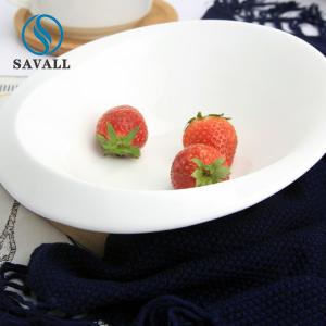 China Modern Bistro Trapezoidal Salad Bowl Porcelain Durable wholesale