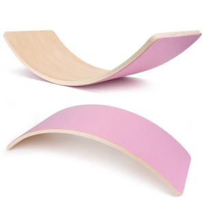 China Kids Curved Wooden Balance Board For Sensory Training wholesale