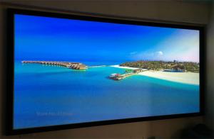 China Wall Mount Fixed Frame Projection Screen HD Aluminum Frame For Home Cinema wholesale