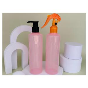 China Personal Care Industrial Popular Pink PET Bottle Plastic Shampoo Bottle for Hair Conditioner wholesale