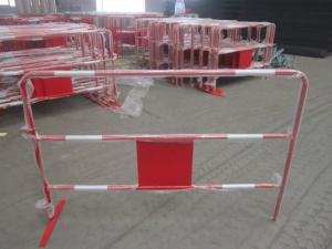 China Powder Colored Road Safety Barricades , Low Carbon Steel Temporary Barrier Fence wholesale