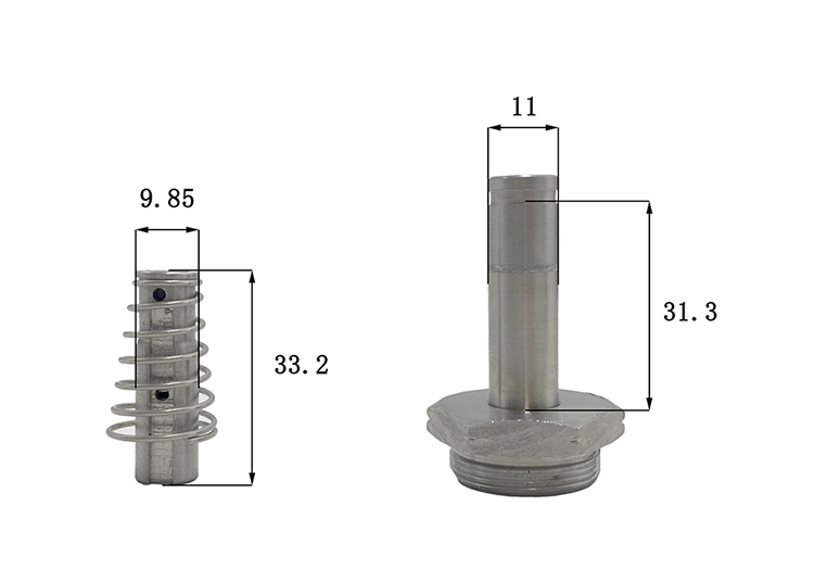 M9 M11 Autoclave Vent Solenoid Valve Stem Armature Assembly