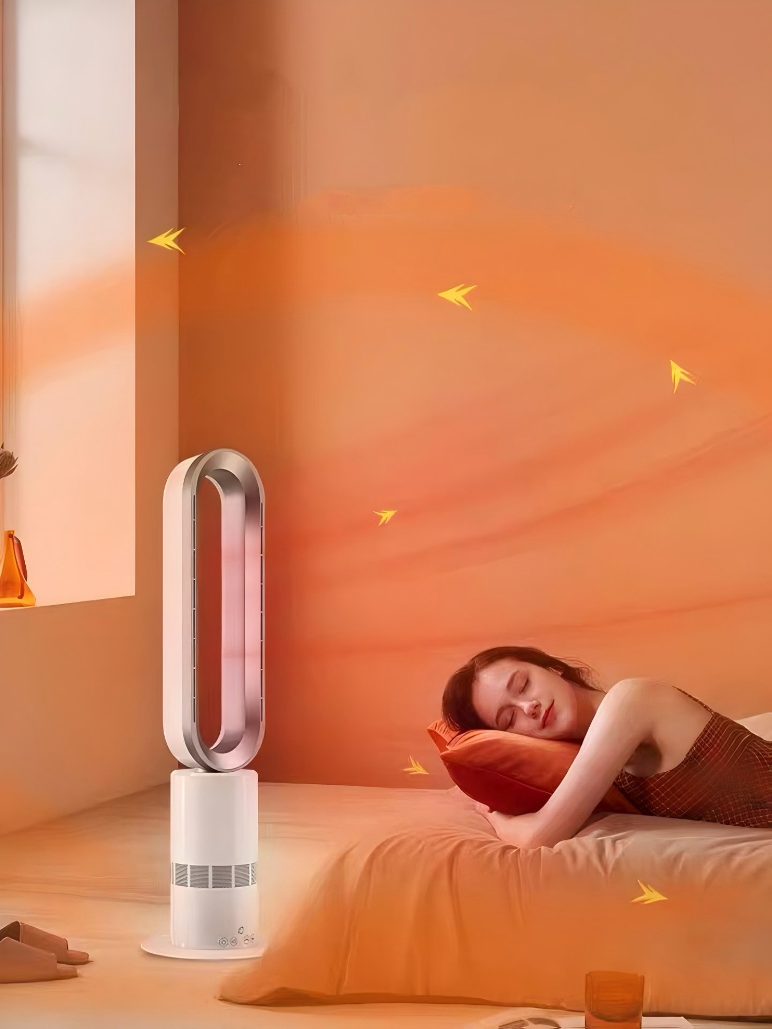 9 HOURS House Swing Function Bladeless Fan Tower FAN for Pedestal Fans