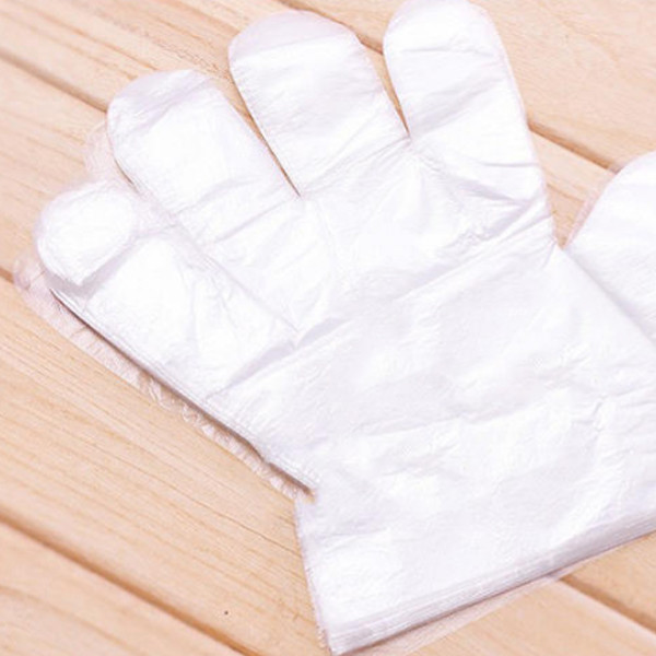 HDPE Plastic Clear Disposable Gloves Customizable Thickness For Household