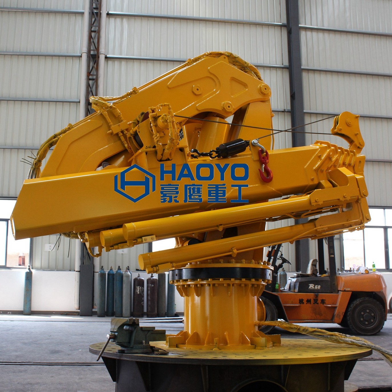 Foldable Hydraulic Marine Boom Offshore Crane Marine Ship Deck Crane