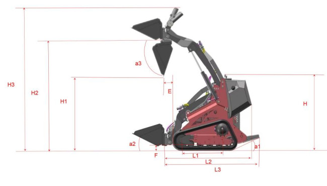 Crawler Drive Small Skid Steer Loader For Construction Agricultural Projects