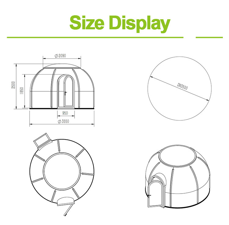 Luxury Transparent Bubble Tent UV Protection ISO Party Dome Tent