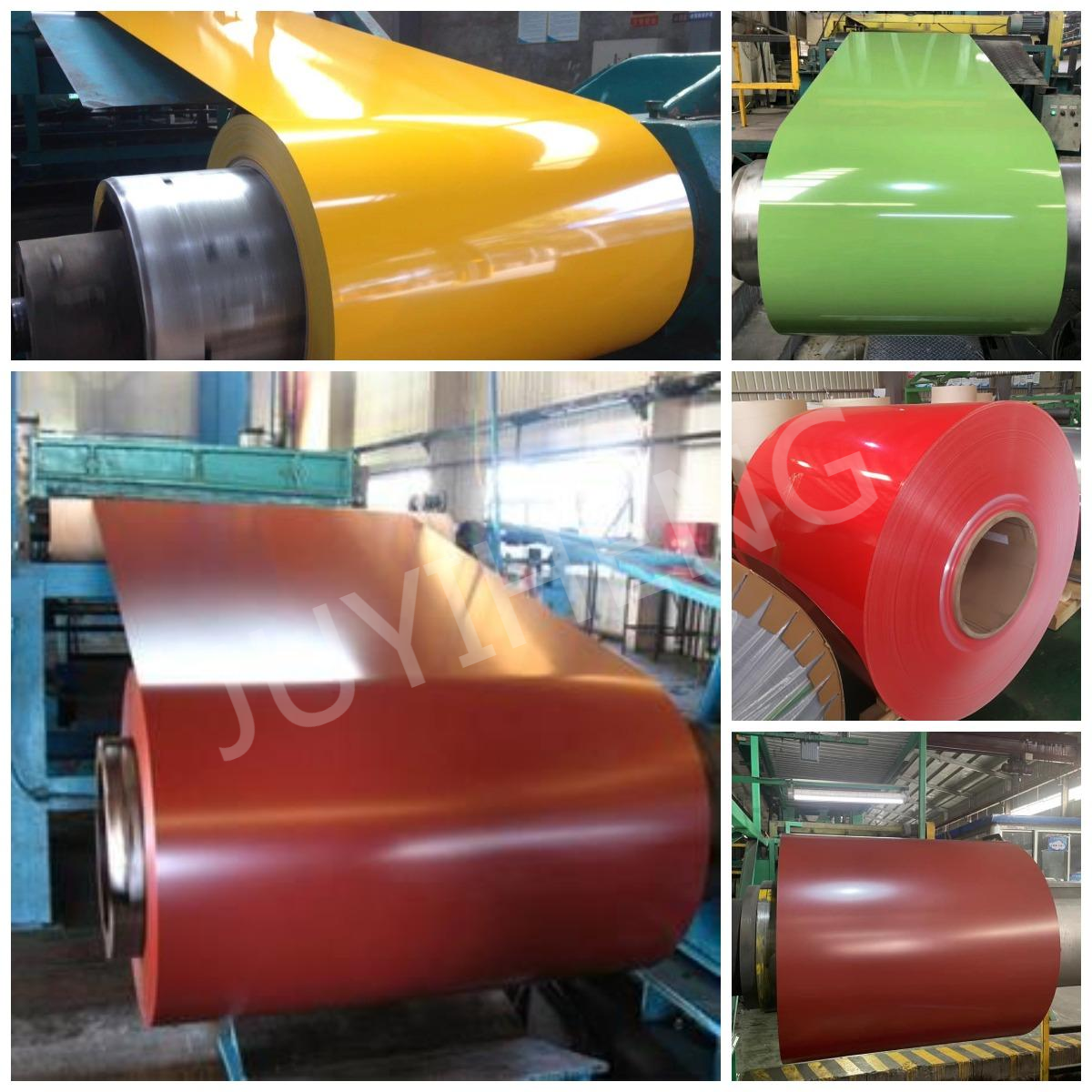 Hot Dipped Painted Sheet Metal Coils 0.4mm Metal Roofing Coil DX51D Color Code 9016