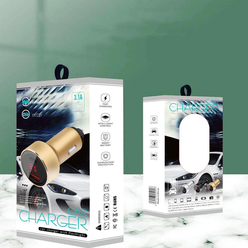 2 In 1 Dual Port Car Charger 30W PD QC3.0 For Smart Phone