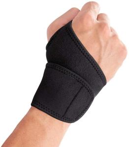 China Adjustable Black Wrist Brace Neoprene Wrist Support For Arthritis wholesale