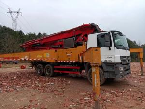 China 2018 Year Used Sany Concrete Pump Truck With Mercedes Benz Chassis wholesale
