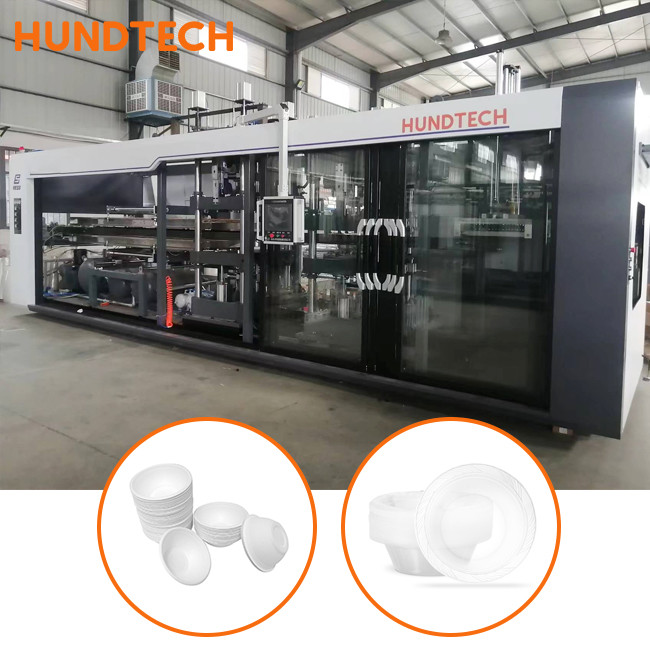 Restaurant PS Thermoforming Machine Low Noise Plastic Packaging Containers