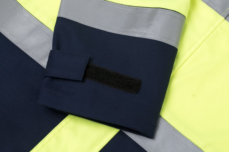 99% Cotton Anti Static FR Work jacket With Reflective Tape , HIVIS FR Work jacket Mens