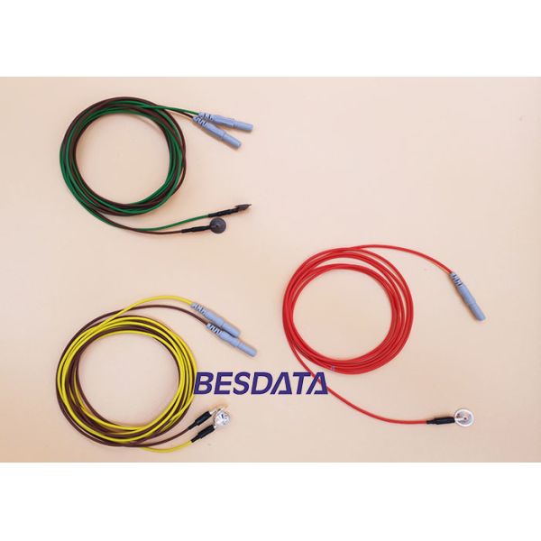 Durable EEG Training And Research Electrodes With Different Color Wires