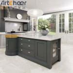 Marble Custom Kitchen Islands Center Bar Cabinet with Stone Top and Durable Door