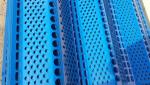 Dust Control Windbreak Fence Panels Perforated Steel Plate Material