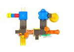 Medium size galvanized steel pipe outdoor playground for amusement park with