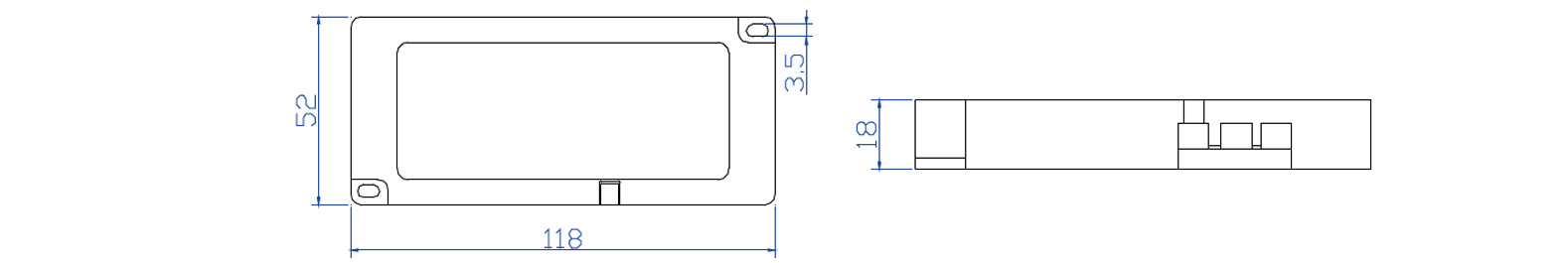 Ultralight Heatproof Under Cabinet LED Driver AC DC Multifunctional