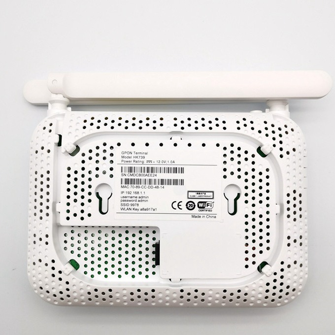 FTTH GPON ONU ONT 2.4G WiFi 1GE 3FE 1TEL Hisilicon Optical Network Terminal