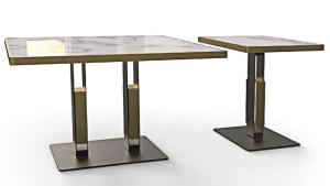 China Luxury Designer Furniture Bar Table Legs Materials Mild Steel 28'' / 41'' Height wholesale