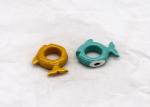 Home Decoration Fish Napkin Rings , Dolomite 5 Color Table Napkin Rings