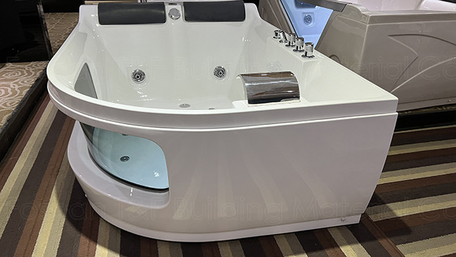 Massage Bathroom Jacuzzi Tub , 2 Seats Whirlpool Acrylic Bathtub