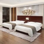 OEM Customized Hotel Bedroom Furniture Sets With Bedside Table TV Stand