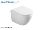 Anti Leakage Wall Flush Toilet / Wall Hanging Toilet With Water Saving Water