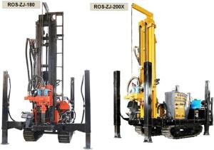 China Multifunctional Rotary Water Well Drilling Rig Machine With Crawler Pneumatic wholesale
