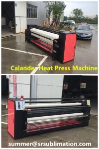 China Textile Sublimation Rotary Heat Press Machine 55a Current 1600mm Transfer Width wholesale