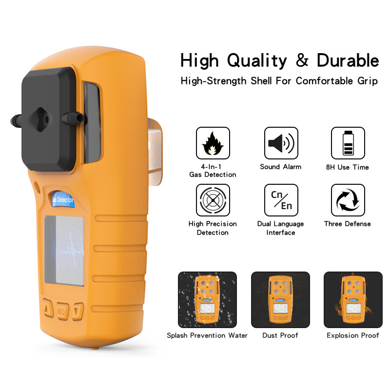 Portable 4 in 1 ES30A with CE|FCC approval for Flammable|Toxic gas leak test used in coal mine