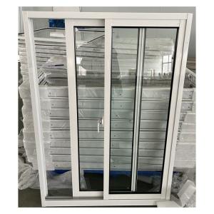 China Aluminum Double Glass Sliding Window White Frame European Style wholesale