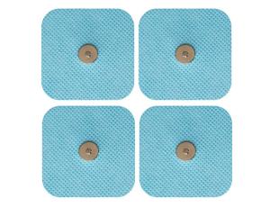 China QS-TECH physical therapy electrode pad 5x5cm snap button electrode wholesale