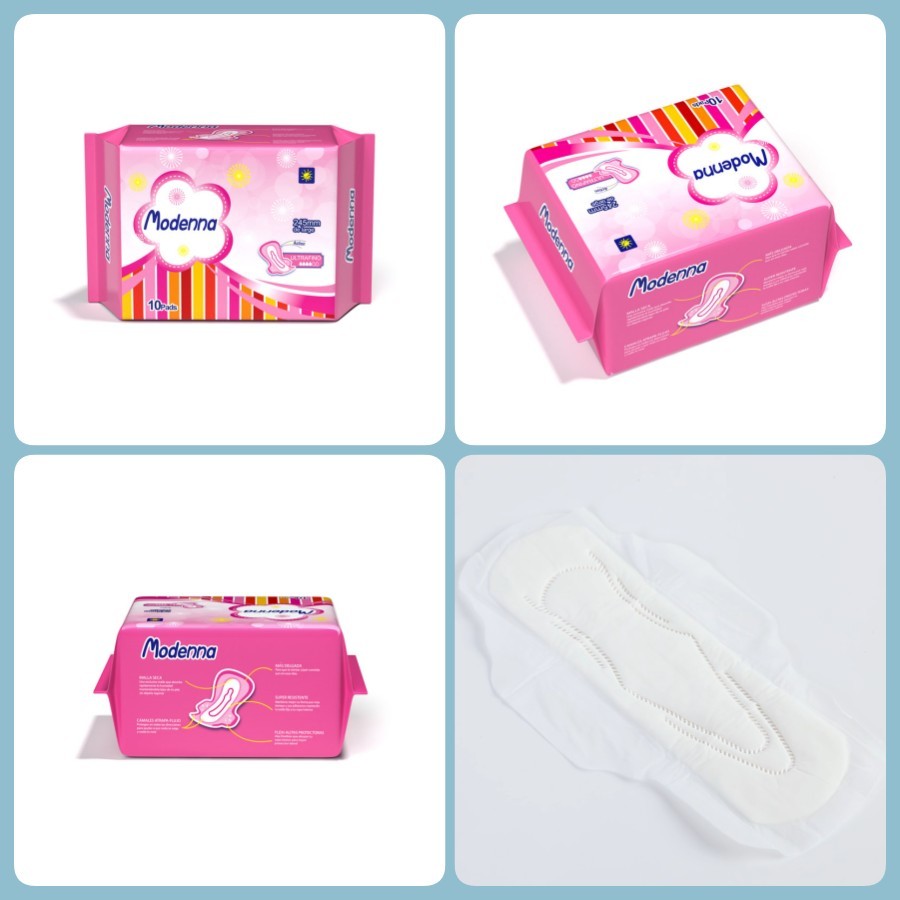 A Grade Non Woven Sanitary Napkins Organic Cotton Menstrual Women's Menstrual Pads