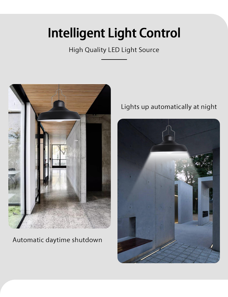 80 Ra Color Rendering Index Solar Indoor Lights for Hanging in Porch Gazebo Barn Camp