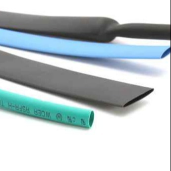 3.0mm Single Wall Heat Shrink Tubing Halogen Free , Light Blue Thin Wall Heat