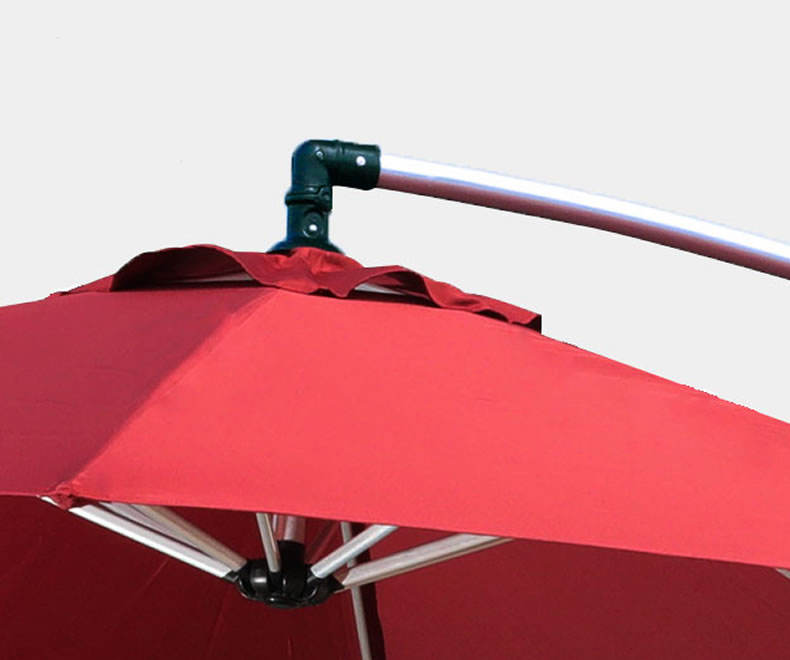 3m Banana Courtyard Aluminum Cantilever Umbrella For Garden Outdoor