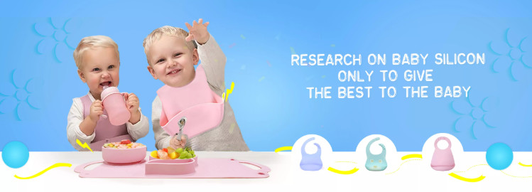 OEM Custom Waterproof Soft Silicone Baby Feeding Kit BPA Free