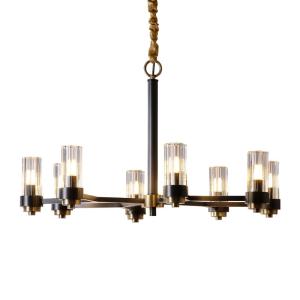 China Triple Suspension Glass And Crystal Pendant Lighting Modern Chandelier wholesale