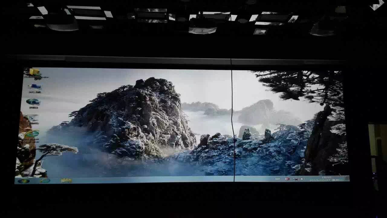 HD Customized Fixed Frame Projector Screen Shrot Throw With Black Velvet