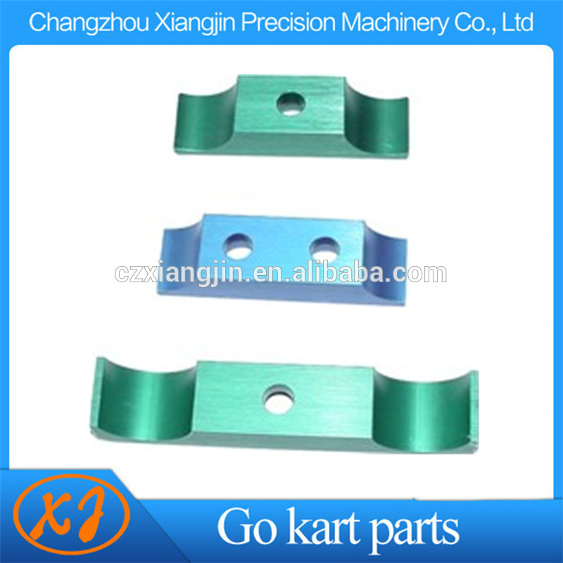 CNC Machined Light Weight Racing Kart Customized Anodized Longer EngineMount Clamp
