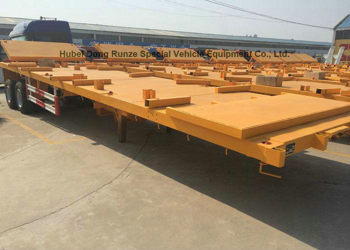 40ft Tri-axle Flatbed Container Carrier Truck Semi Trailer 45 Ton 60 Ton