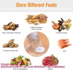 Vacuum Food Saver Bag, Reusable Freezer Bags, Vac Seal Bag Double Lock Zipper