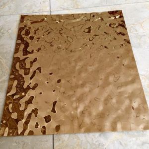 Cold Rolled Embossed Stainless Steel Sheet Panels 2B Finish Customized